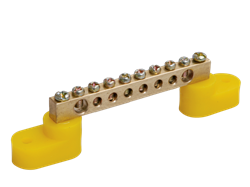 IEK Шина PE земля на двух угловых изол ШНИ-6х9-8-У2-Ж YNN10-69-8C2-K05 - фото 87204