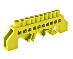 IEK Шина PE земля в комб DIN-изолСтойка ШНИ-8х12-10-КС-Ж YNN10-812-10DP-K05 - фото 87233