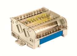 DKC Блок распределительный на DIN рейку 5р 160А, 8х7мм 2х8мм 2х9мм 1х12мм BD160135 - фото 87291