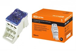 TDM Распределительный блок на DIN-рейку РБ-125 1П 125А (1х35+1x16/6x16) SQ0823-0002 - фото 87310