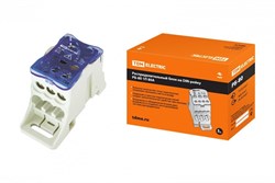 TDM Распределительный блок на DIN-рейку РБ-80 1П 80А (1х16/4х6+2x16) SQ0823-0001 - фото 87311