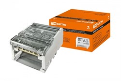 TDM Модульный распределительный блок на DIN-рейку МРБ-100 4П 100А 4х7 групп SQ0823-0013 - фото 87317