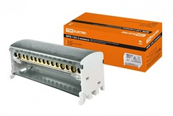 TDM Модульный распределительный блок на DIN-рейку МРБ-125 2П 125А 2х15 групп SQ0823-0012 - фото 87318