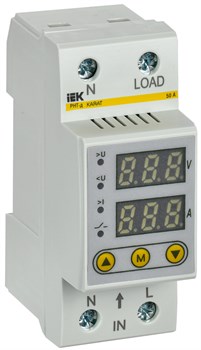 IEK Реле напряжения и тока РНТ-д однофазное 36мм 50А IVC21-1-50 - фото 87387