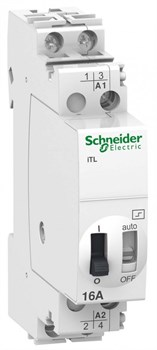 Schneider Electric Acti 9 iTL Реле импульсное 16A 2НО 24В АС 12В DC A9C30112 - фото 87491