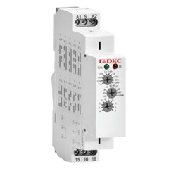 DKC Реле времени многофункциональное, конфигурация контакта 1CO, AС/DC 12-240В DRM-TM-1-240 - фото 87550