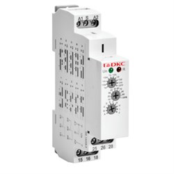 DKC Реле времени многофункциональное, конфигурация контакта 2CO, AС/DC 12-240В DRM-TM-2-240 - фото 87552