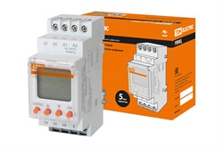 TDM Реле времени РВМЦ-1с/100час-2х8А-24/230В-DIN (мнф.цифр., 24реж., 1с-100час, 24-230В АС/DC) SQ1503-0026 - фото 87573