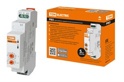 TDM Реле времени РВО5-ВЫКС-0,1с/10дн-8А-230В-DIN (зад.выкл.-упр.сигн., 0,1с-10дн, 230В AC) SQ1503-0031 - фото 87577