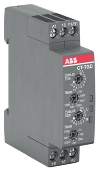 ABB Реле времени CT-TGC.12 компактное (генератор импульсов) 24-48B DC, 24- 240B AC (7 диапазонов времени 0,05с...100ч) 1ПК 1SVR508160R0000 - фото 87579