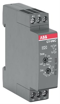 ABB Реле времени CT-VWC.12 компактное (импульс при включ.) 24-48B DC, 24-240B AC (7 диапазонов времени 0,05с...100ч) 1ПК 1SVR508130R0000 - фото 87701