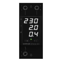 Welrok VIP-63 bk Реле напряжения 63 А (max 80 A), 13 900 ВА 4660251140663 - фото 87734