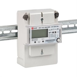 EKF Счетчик электрической энергии однофазный многотарифный SKAT 115E/1-5(60) SIROD (встроенное реле) 2 тарифа МСК+1 11502R-2-1 - фото 87761