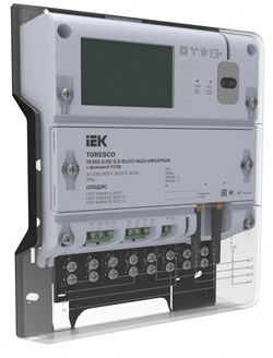 IEK TORESCO Счетчик ЭЭ TE301 1/1-5(100)-NRLCU-ORS2FPGW TR-TE301-100-1-URS2FPGW - фото 87771