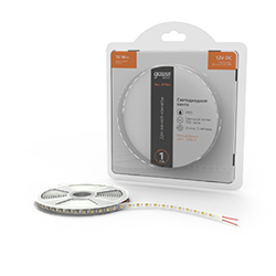Gauss Лента Basic 12V 10W/m 700lm/m 3000K IP65 LED 5m 1/100 BT051 - фото 88216