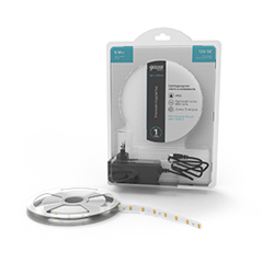 Gauss Лента Basic в комплекте 12V 6W/m 600lm/m 4000 IP65 LED 5m 1/80 BT014 - фото 88263
