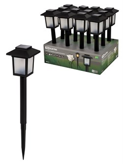 TDM Светильник СП-337 на солнечной батарее, 7х7х34 см, пластик, черный,10 LED, ДБ SQ0330-0188 - фото 88418