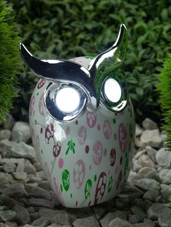 ЭРА ERAFYH01-05 Садовый светильник Филин на солнечной батарее, полистоун, 16 см Б0038498 - фото 88438