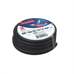 Кабель силовой медный ВВГ-Пнг(А) 2x1,5 мм², длина 10 метров, ГОСТ 31996-2012, ТУ 16-705.499-2010 Rexant 01-8201-10 - фото 88647