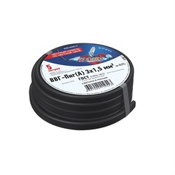 Кабель силовой медный ВВГ-Пнг(А) 3x1,5 мм², длина 5 метров, ГОСТ 31996-2012, ТУ 16-705.499-2010 Rexant 01-8215-5 - фото 88655