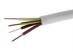 Кабель силовой NYM 4x2,5 (DIN VDE 0250) Угличкабель NYM-J 4x2,5 - фото 88681