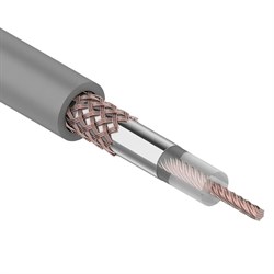 Кабель коаксиальный RG-58 A/U, (64%), 50 Ом, (бух100) серый Rexant 01-2002 - фото 88736