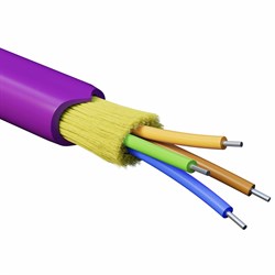 DKC Кабель волоконно-оптический, распределительный, арамидные упрочняющие нити, для внутренней прокладки, нг(А)-HF, 4 ОВ, категория OM4(G.651.1) плотн RNDT4C4MG01-E - фото 88782