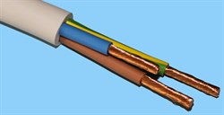 Провод ПВС 4х0,75 (3х0,75+1х0,75) б Дмитров-кабель 000001174 - фото 89086