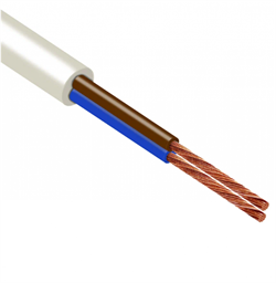 Провод ПВС 2х2,5 б ККЗ ПВС   2X  2.5 БЕЛЫЙ ККЗ ГОСТ - фото 89098