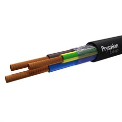 Провод ПВС 3х2,5 ч (с ПЭТ) РЭК-Prysmian 2503050101 - фото 89146