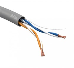 ЭРА U-2-PVC Кабель витая пара U/UTP 2x2x24 AWG Cat5e CU PVC 305м Б0044428 - фото 89292