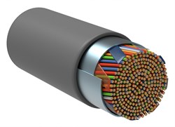 IEK ITK Кабель связи витая пара F/UTP, кат.5E 25х2х24AWG solid, LSZH, 500м, серый LC1-C5E25-321 - фото 89312