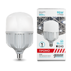 Gauss Лампа Elementary T160 95W 8800lm 4100K E40 Promo LED 60420 - фото 89366