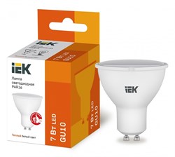 IEK Лампа светодиодная ECO PAR16 софит 7Вт 230В 3000К GU10 LLE-PAR16-7-230-30-GU10 - фото 89436