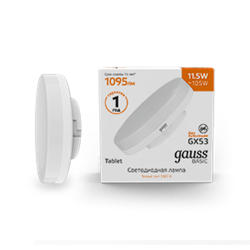 Gauss Лампа Basic GX53 11,5W 1095lm 3000K LED 20849112 - фото 89449