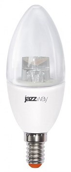 Jazzway Лампа светодиодная (LED) "свеча" 7W E14 4000K прозрач 540Lm .2853127 - фото 89672