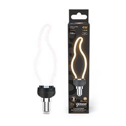 Gauss Лампа Filament Artline CT35 4W 330lm 2700К Е14 milky LED 1000801104 - фото 89696