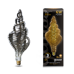 Gauss Лампа Filament TL120 6W 200lm 2400К Е27 gray flexible LED 166802008 - фото 89894