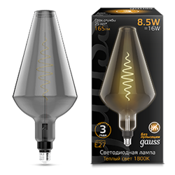 Gauss Лампа Filament Vase 8.5W 165lm 1800К Е27 gray flexible LED 180802005 - фото 89935