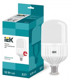 IEK Лампа светодиодная HP 50Вт 230В 4000К E27 LLE-HP-50-230-40-E27 - фото 89957