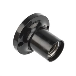 Патрон карболитовый потолочный Е27 черный, c этикеткой, Rexant 11-8818 - фото 90022