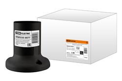 TDM Патрон Е27 потолочный, термостойкий пластик, прямой, черный SQ0335-0077 - фото 90060