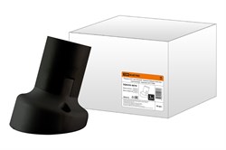 TDM Патрон Е27 настенный, термостойкий пластик, наклонный, черный, Б/Н SQ0335-0078 - фото 90063