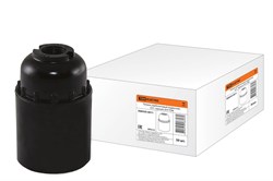 TDM Патрон карболитовый подвесной, Е27, черный, Б/Н SQ0335-0011 - фото 90082