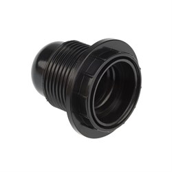 Патрон карболитовый с кольцом Е27 черный, c этикеткой, Rexant 11-8816 - фото 90112