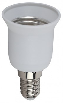 ЭРА ACS PRH-E14/E27-PLA-WH-IND Белый Переходник E14-E27 пластик Б0043743 - фото 90114