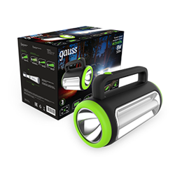 Gauss Фонарь прожекторный модель GFL603 8W 400lm lead acid 1500mAh диммируемый LED 1/10/20 GF603 - фото 90406