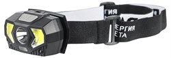 ЭРА Фонарь налобный светодиодный GB-608 на батарейках, 3xAAA, 5Вт, 7 режимов, черный Б0052319 - фото 90417