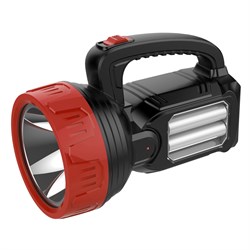 Фонарь рабочий поисковый с основным и боковыми светом 6Вт + 10 Вт, 220 В, встроенный аккумулятор, 5 ч автономной работы Rexant 75-7823 - фото 90421