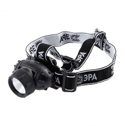 ЭРА Фонарь налобный светодиодный GB-410 на батарейках 3хААА, 3 режима, черный, IP44 Б0051463 - фото 90424